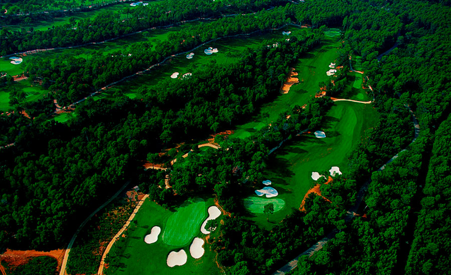 real club de golf el prat vista area del campo